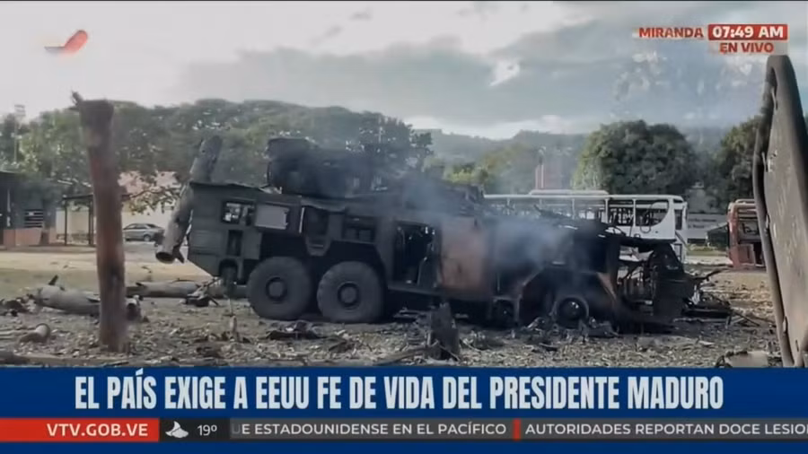 Hệ thống phòng không Buk-M2E 9K317E của Venezuela bị phá hủy ngày 3/1.
