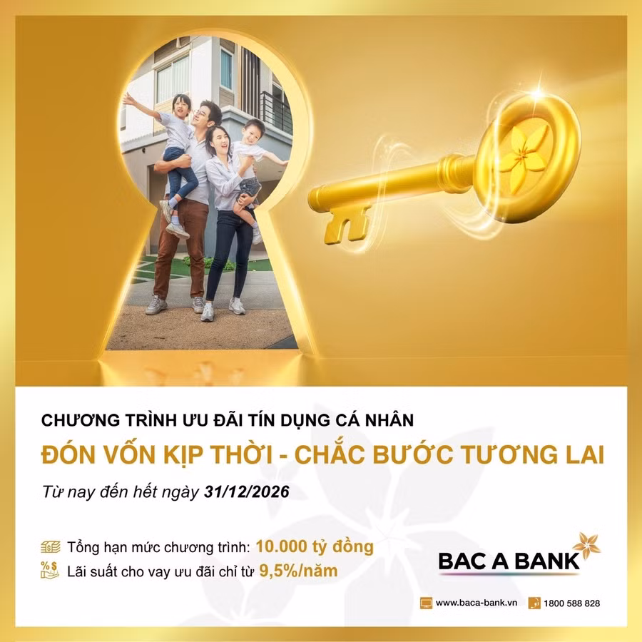 BAC A BANK cung cấp giải pháp vốn vay ưu đãi, linh hoạt dành cho khách hàng cá nhân