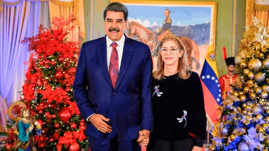 Tổng thống Venezuela Nicolas Maduro và phu nhân.