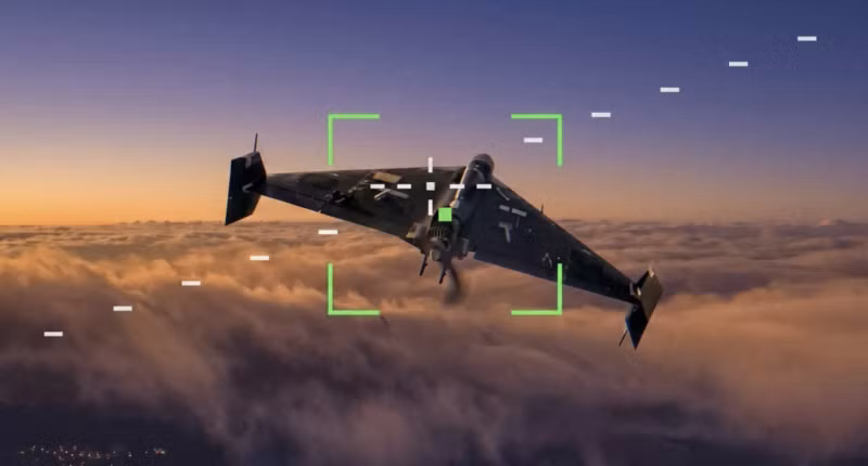 Minh họa drone Shahed bị nhắm mục tiêu.