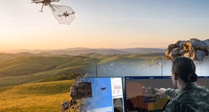 Ảnh minh họa hệ thống DroneWeaver của Israel.