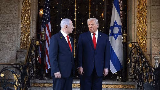 Thủ tướng Israel Benjamin Netanyahu và Tổng thống Mỹ Donald Trump.