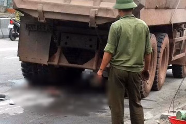 Hiện trường vụ tai nạn. Ảnh: H.N.