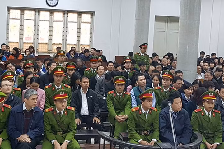 Các bị cáo tại tòa