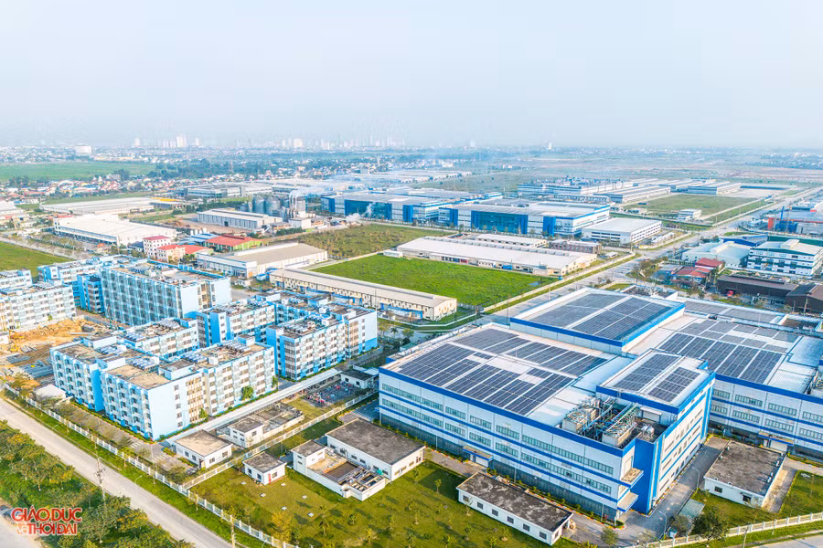 KCN VSIP Nghệ An 1 tại huyện Hưng Nguyên. (Ảnh: Phạm Tâm)