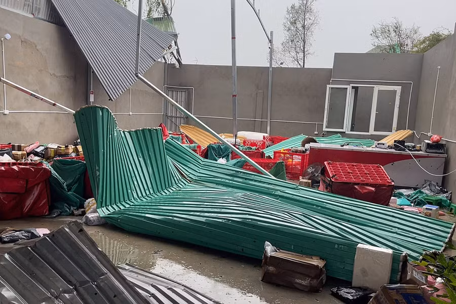Nghệ An thiệt hại nặng do bão Bualoi. (Ảnh: CTV)