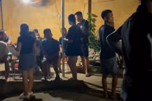 Hiện trường vụ tai nạn.