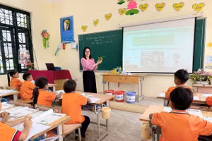 Tiết học của cô Vương Thị Thúy Mơ.