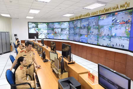 Trung tâm điều khiển giao thông - Phòng CSGT, Công an TP Hà Nội.