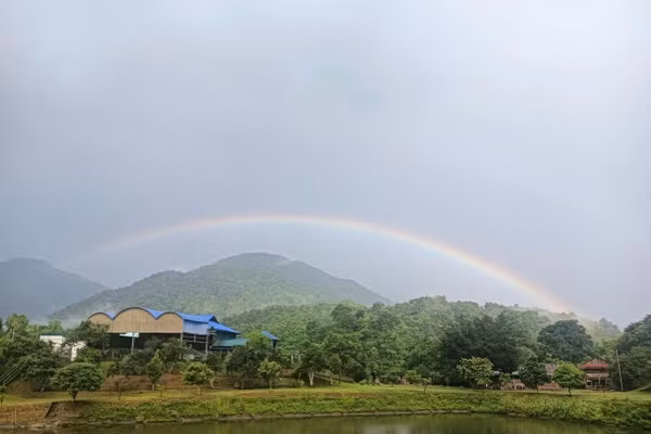 Một góc Sín Thầu sau cơn mưa. (Ảnh: Nu Xò).