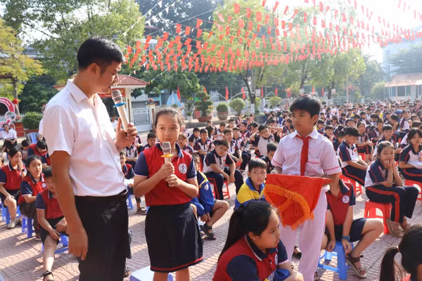 Một giờ ngoại khóa của Trường Tiểu học Kim Đồng.