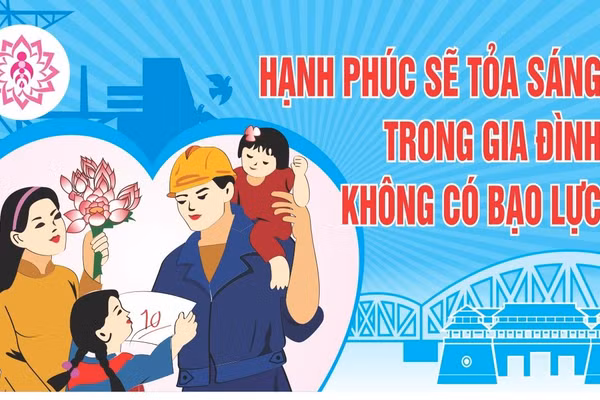Hạnh phúc sẽ "tỏa sáng" trong gia đình không có bạo lực.