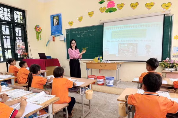 Tiết học của cô Vương Thị Thúy Mơ.