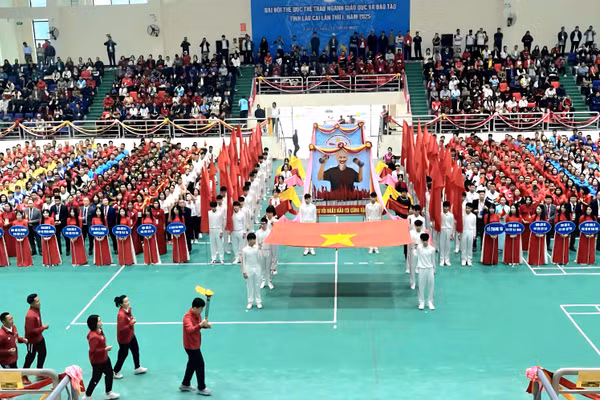 Toàn cảnh lễ khai mạc Đại hội TDTT.