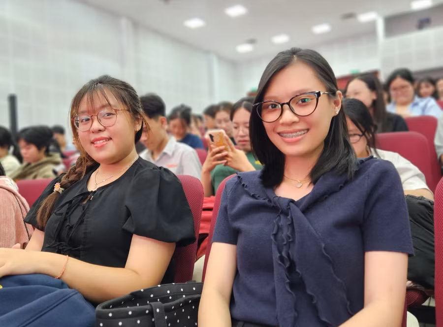 Sinh viên Trường Đại học Văn hóa TPHCM tham dự sự kiện. 