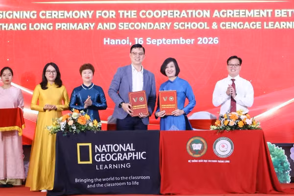 Trường TH-THCS Victoria Thăng Long 3 tiếp tục ký kết Biên bản ghi nhớ hợp tác (MOU)với tổ chức Cengage Learning Asia.