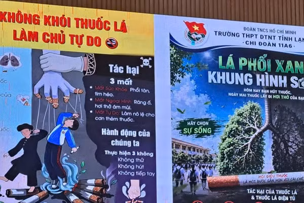 Trường THPT DTNT tỉnh Lạng Sơn tổ chức hoạt động giáo dục học sinh về tác hại thuốc lá, thuốc lá điện tử.