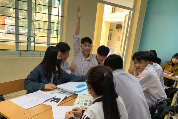 Một tiết học của Trung tâm GDNN-GDTX Mê Linh (Hà Nội).