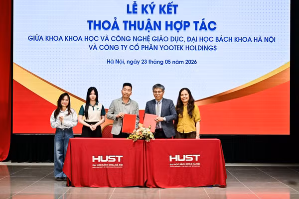 Khoa KH&CN Giáo dục, ĐH Bách khoa Hà Nội ký kết hợp tác với doanh nghiệp.