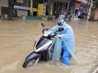 Trường học Hà Nội chủ động phương án dạy học do mưa ngập
