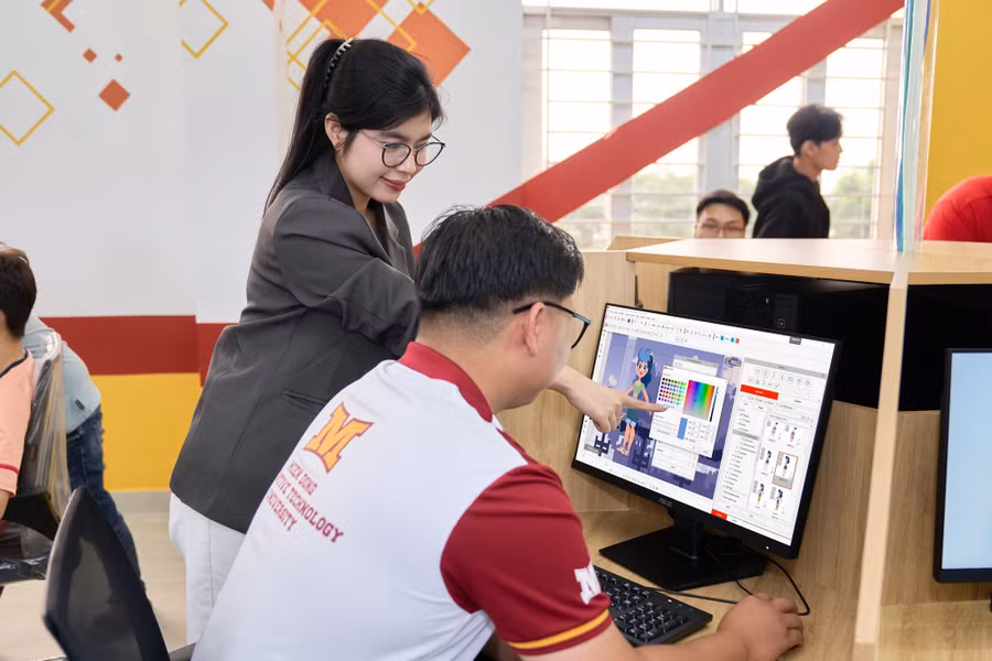 Phòng thực hành tại Trường Đại học Công nghệ Miền Đông. Ảnh: MIT-Uni.