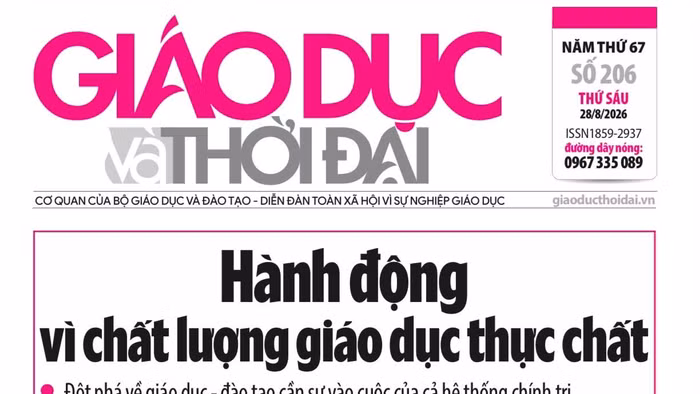 Tin tức báo in 28/8: Hành động vì chất lượng giáo dục thực chất