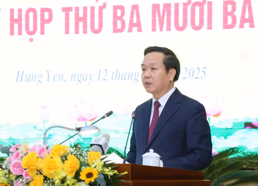 Ông Phạm Quang Ngọc, tân Chủ tịch UBND tỉnh Hưng Yên. Ảnh Mạnh Tùng
