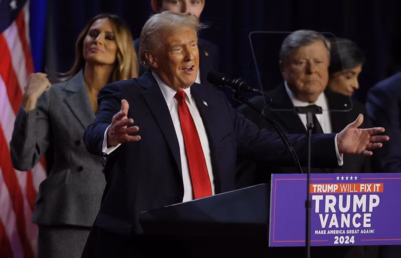 Ông Trump đã đánh bại ứng cử viên tổng thống đảng Dân chủ Kamala Harris trong cuộc bầu cử ngày 5/11.