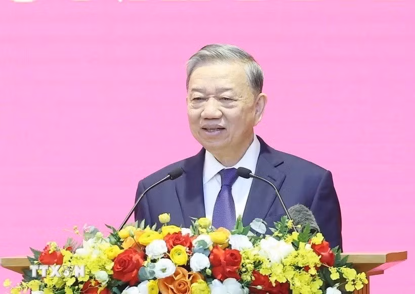  Tổng Bí thư Tô Lâm. (Ảnh: Thống Nhất/TTXVN). 