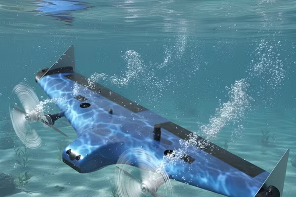 AVATAAR, drone lưỡng cư đầu tiên của Ấn Độ dành cho giám sát. Ảnh: AquaAirX Autonomous Systems.