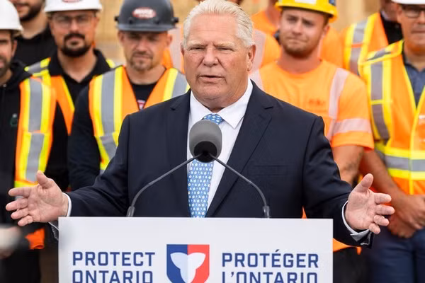 Thủ hiến Ontario Doug Ford của Canada.