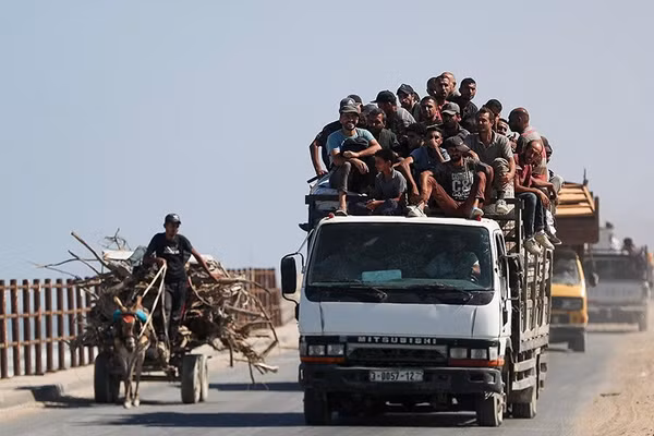 Cảnh hỗn loạn ở Gaza khi người dân tháo chạy giữa lệnh sơ tán mới