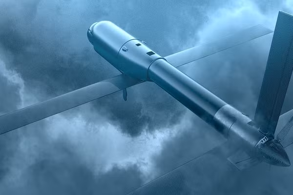 Switchblade 600 được đặt trong ống phóng trước khi khai hỏa. — Ảnh: AeroVironment.