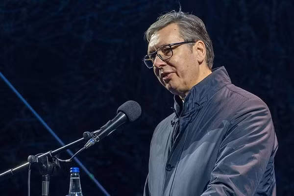 Tổng thống Serbia Aleksandar Vučić.