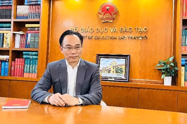 Bộ trưởng Bộ Gáo dục và Đào tạo Hoàng Minh Sơn - Ảnh: VGP/Đỗ Cường