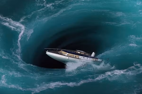 Trong nhiều thập kỷ, các nhà bình luận đã suy đoán về khả năng tồn tại UFO hoặc các cổng liên chiều ở Tam giác quỷ Bermuda (hình ảnh minh họa)