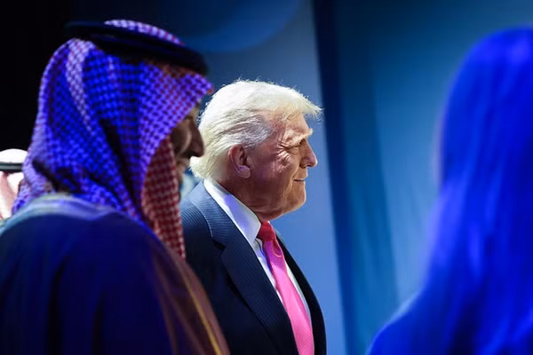 Tổng thống Mỹ Donald Trump và Thái tử Mohammed bin Salman của Saudi Arabia.