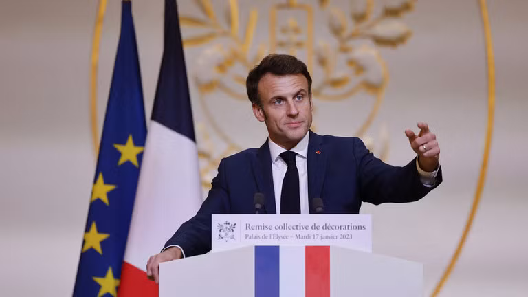 Tổng thống Pháp Emmanuel Macron.