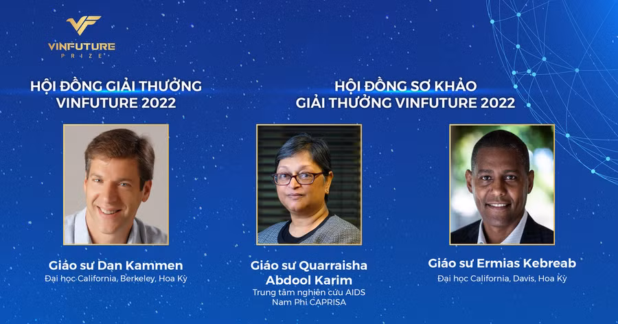Ba thành viên mới lần đầu tiên góp mặt trong các Hội đồng khoa học của Giải thưởng VinFuture 2022
