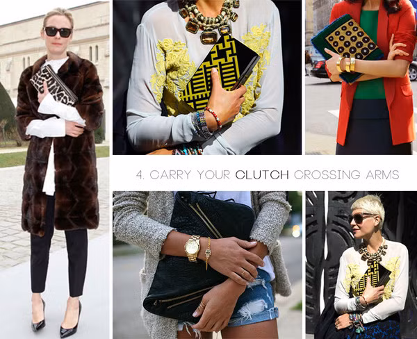 cách cầm clutch tay