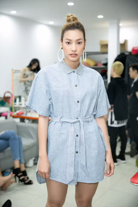 Lilly Nguyen mo man show dien cua nha thiet ke Le Ha - Anh 6