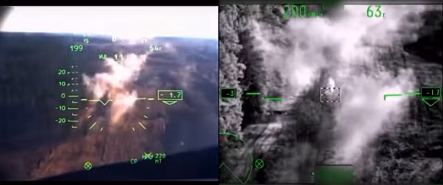 Bộ Quốc phòng Nga công bố video trực thăng Ka-52 phá hủy phượng tiện chiến đấu Ukraine