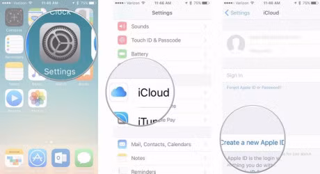Cach tao moi tai khoan Apple ID cho iPhone hoac iPad - Anh 1