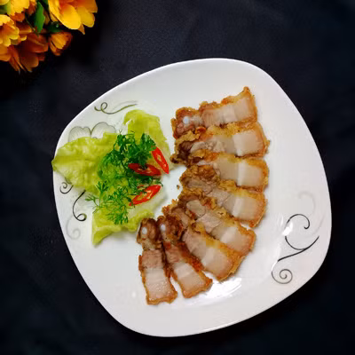 Thịt ba chỉ chiên giòn cho bữa tối ảnh 5