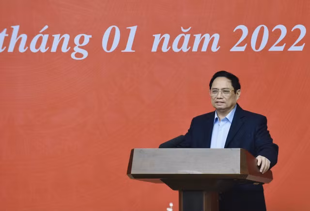 Thủ tướng Phạm Minh Chính: Việc xây dựng thành công Cơ sở dữ liệu quốc gia về dân cư và hệ thống sản xuất, cấp và quản lý căn cước công dân đã góp phần thúc đẩy xây dựng Chính phủ điện tử, Chính phủ số, kinh tế số, xã hội số. Ảnh: VGP/Nhật Bắc.