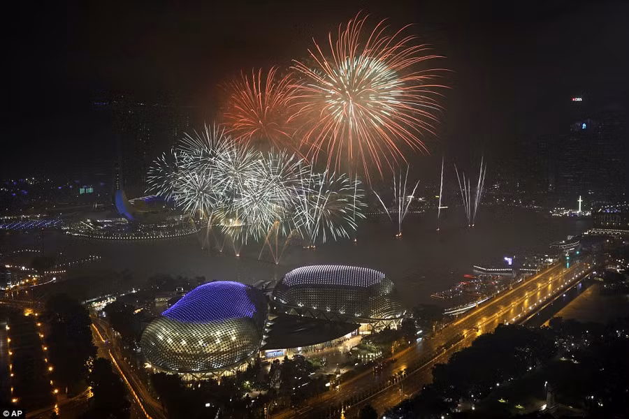 Màn pháo hoa tại Singapore