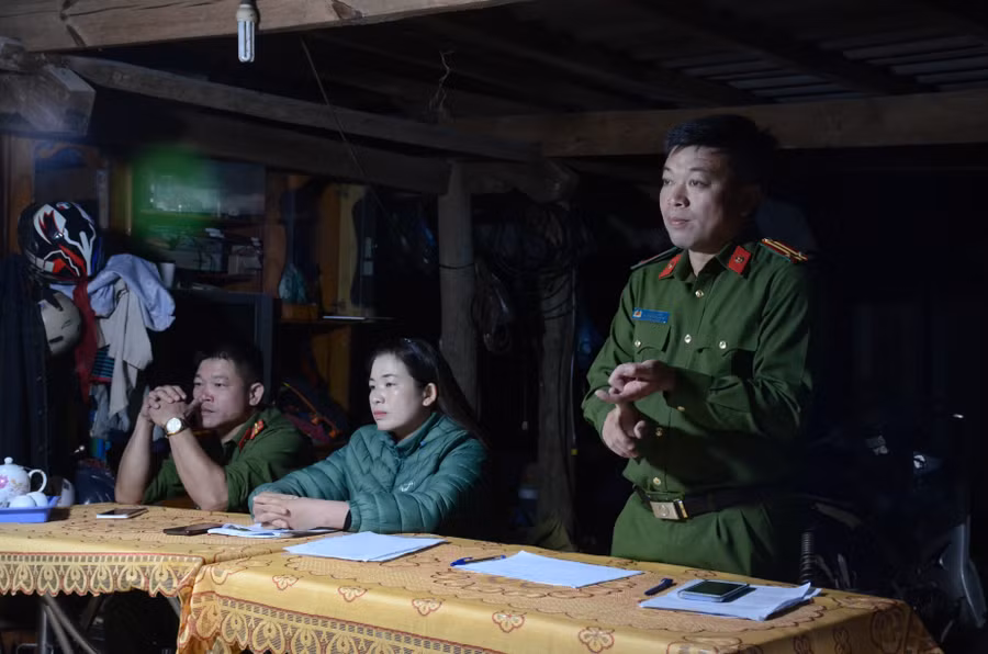 Các buổi tuyên truyền phòng chống mua bán người thường diễn ra vào buổi tối.
