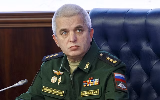 Đại tá Mikhail Mizintsev, lãnh đạo Trung tâm Quản lý Quốc phòng Nga.