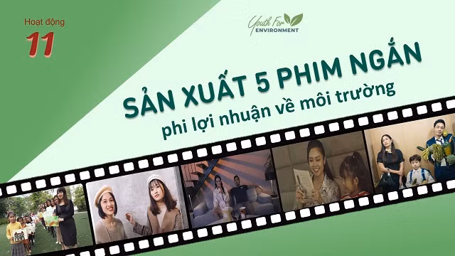 Nhằm lan tỏa rộng rãi các thông điệp về bảo vệ môi trường, dự án đã xây dựng chuỗi phim ngắn phi lợi nhuận về môi trường với chủ đề: Tiết kiệm nước, Tiết kiệm điện, Thời trang bền vững, Bảo vệ rừng và Giảm thiểu rác thải nhựa. Chi tiết xem tại https://bit.ly/phimmoitruong.