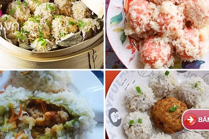 4 món xôi bọc thịt nóng hổi cho bữa sáng ngày gió lạnh